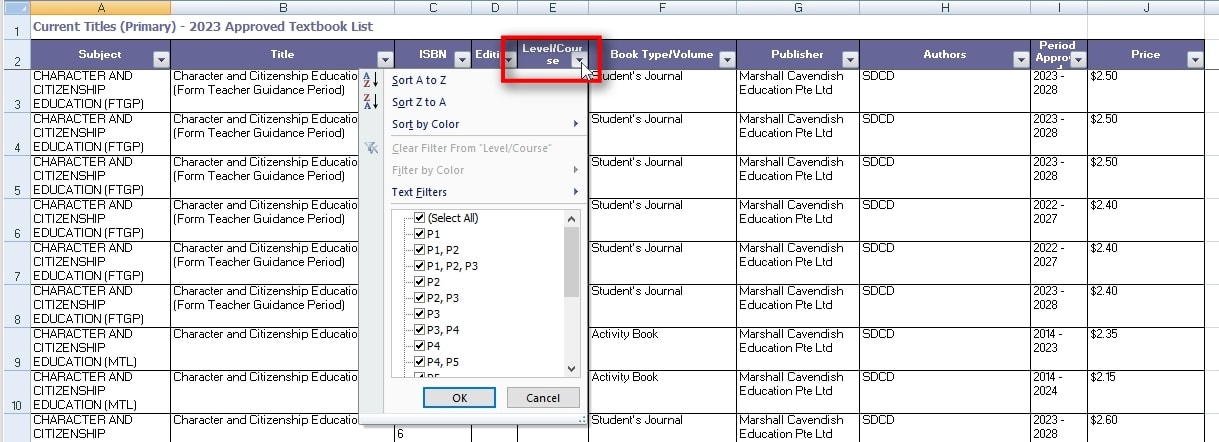 How To Check MOE Approved Textbook List 2