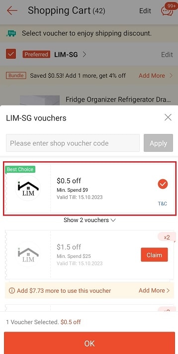 Max Shopee Savings - Shop Voucher